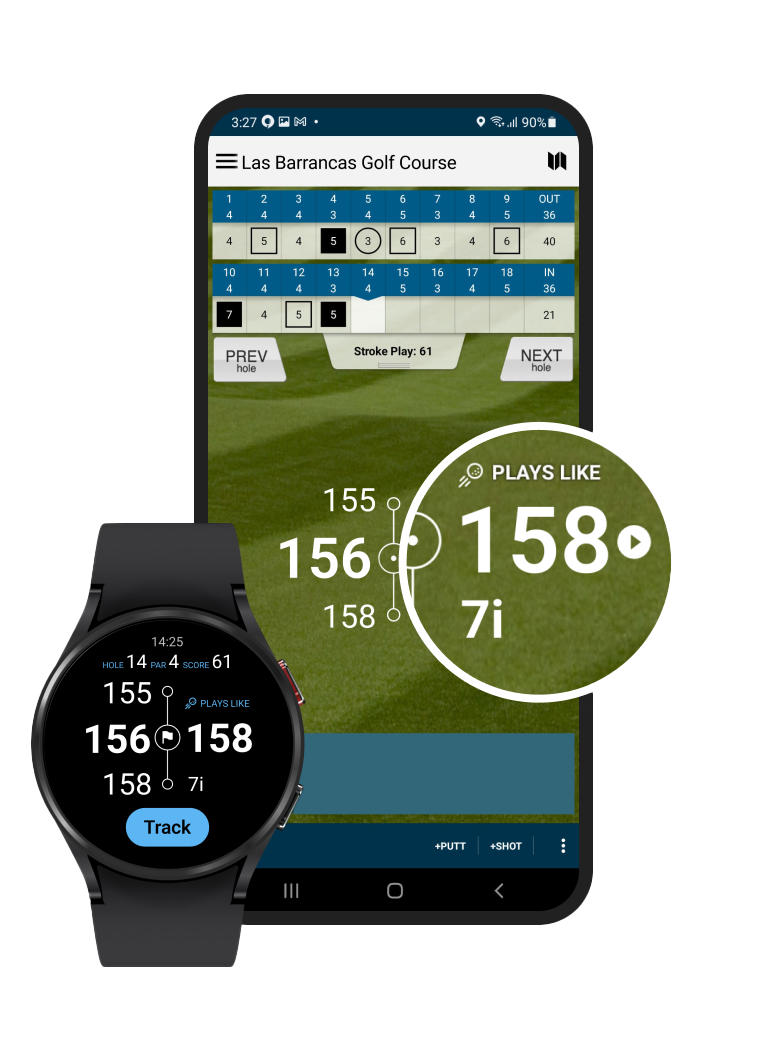 Golf Pad TAGS® Automatic golf shot tracking system for Android/Apple